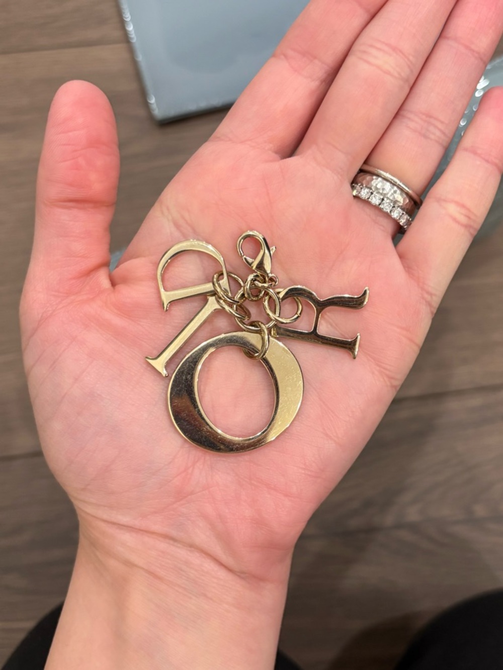 Authentic Lady Dior Calfskin Pouch in Cloud Blue (EXCELLENT, LIKE NEW CONDITION) - Picture 8 of 15